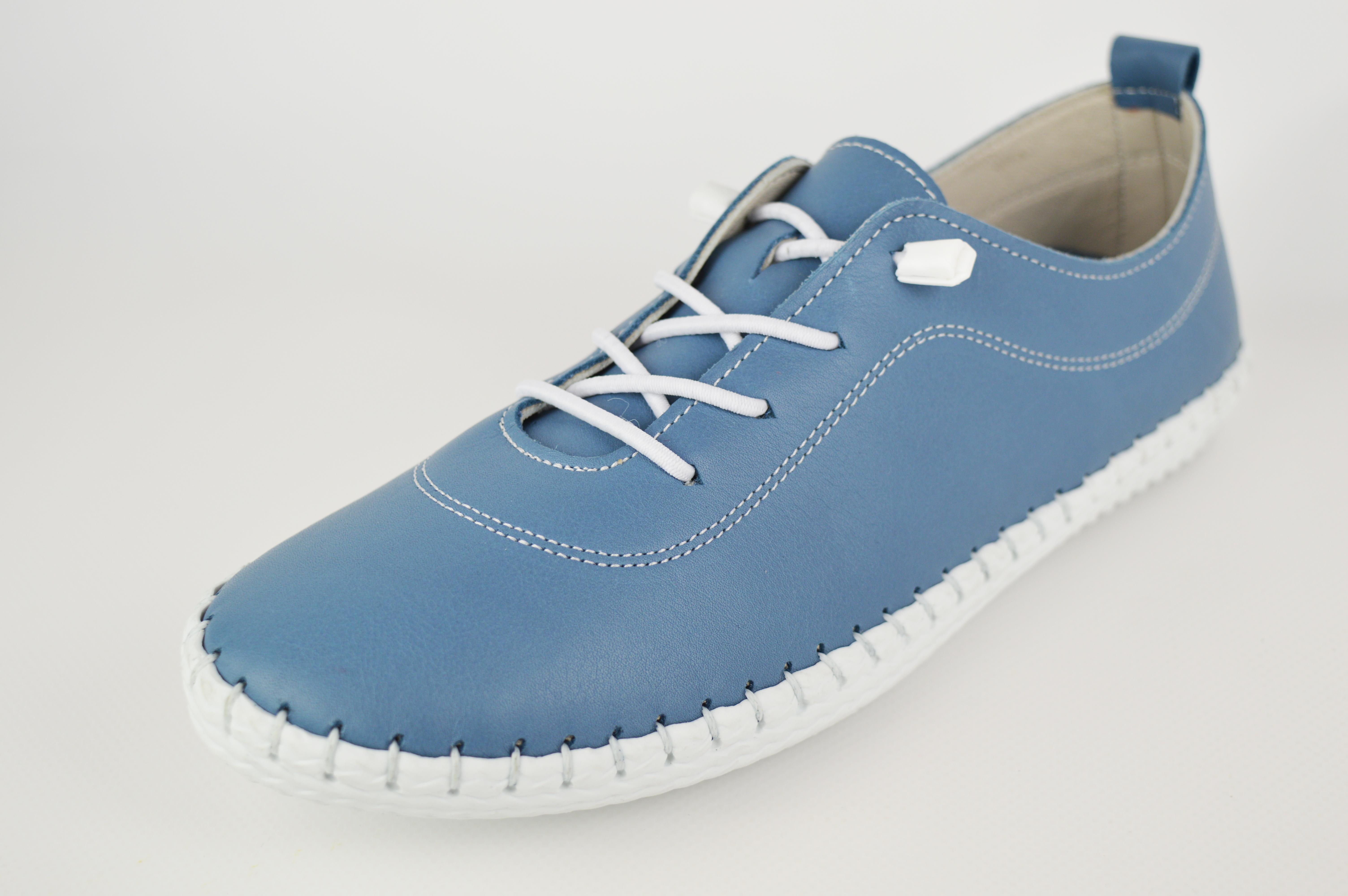 

Мокасини шкіряні Evromoda 007115 36 Блакитний 41 синій