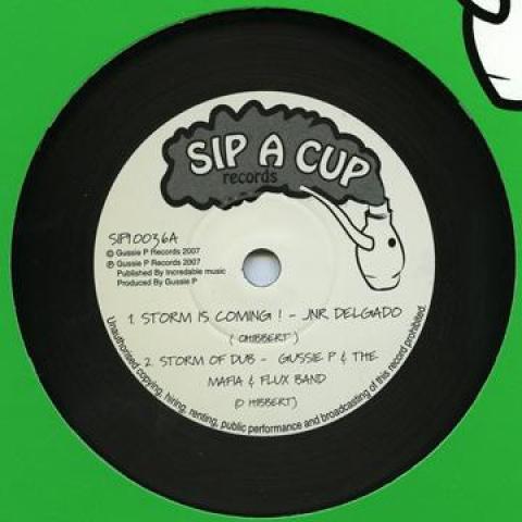 

10inch Record JUNIOR DELGADO, GUSSIE P, MAFIA & F - Storm Is Coming; Storm Of Dub / So SIP10036 Sip A Cup 2007 UK Reggae, Ska & Dub Used