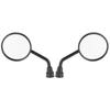 Motorcycle Plastic Shell 10mm Thread Diameter Rear View Rearview Mirror Pair