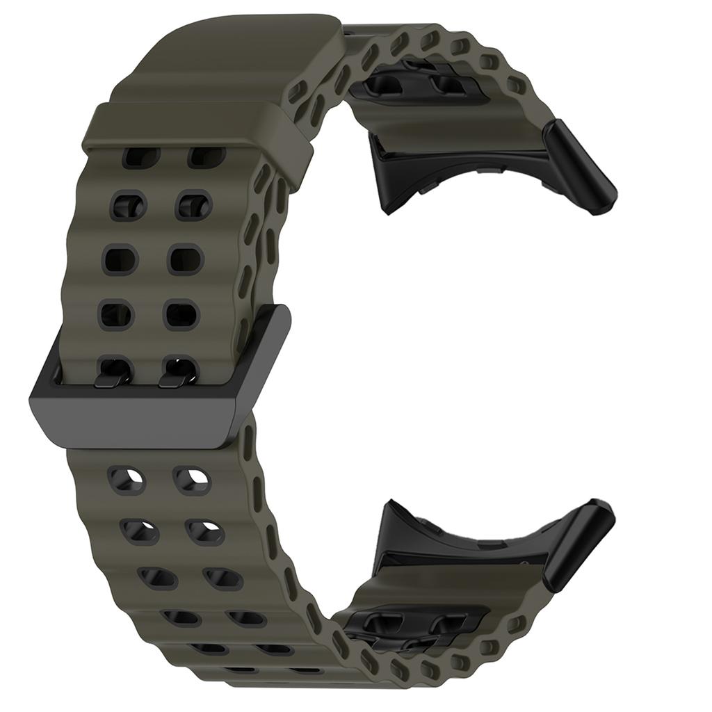 Banda Océano Marino Para Google Pixel Watch 4/3 45mm Correa de Silicona Bicolor para Pixel Watch 3/4 45mm Pulsera Deportiva Transpirable