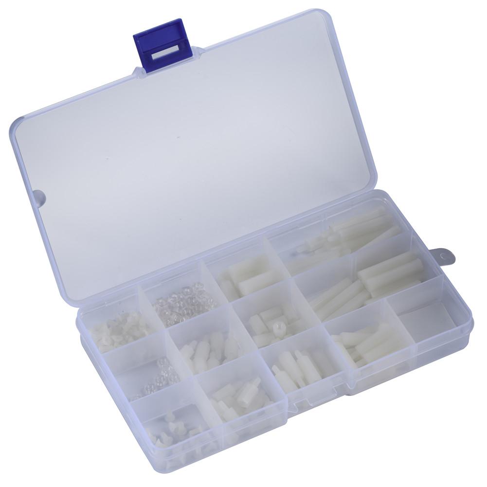 

210 pcs Screws Kits Plastic Screws and Nuts with Storage Box Case for DIY Raspberry Pi 23