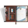 FEDUS Multipurpose Leatherette Professional File Folders for Certificates,Documents Holder,Document Bag, Portfolio, Exec