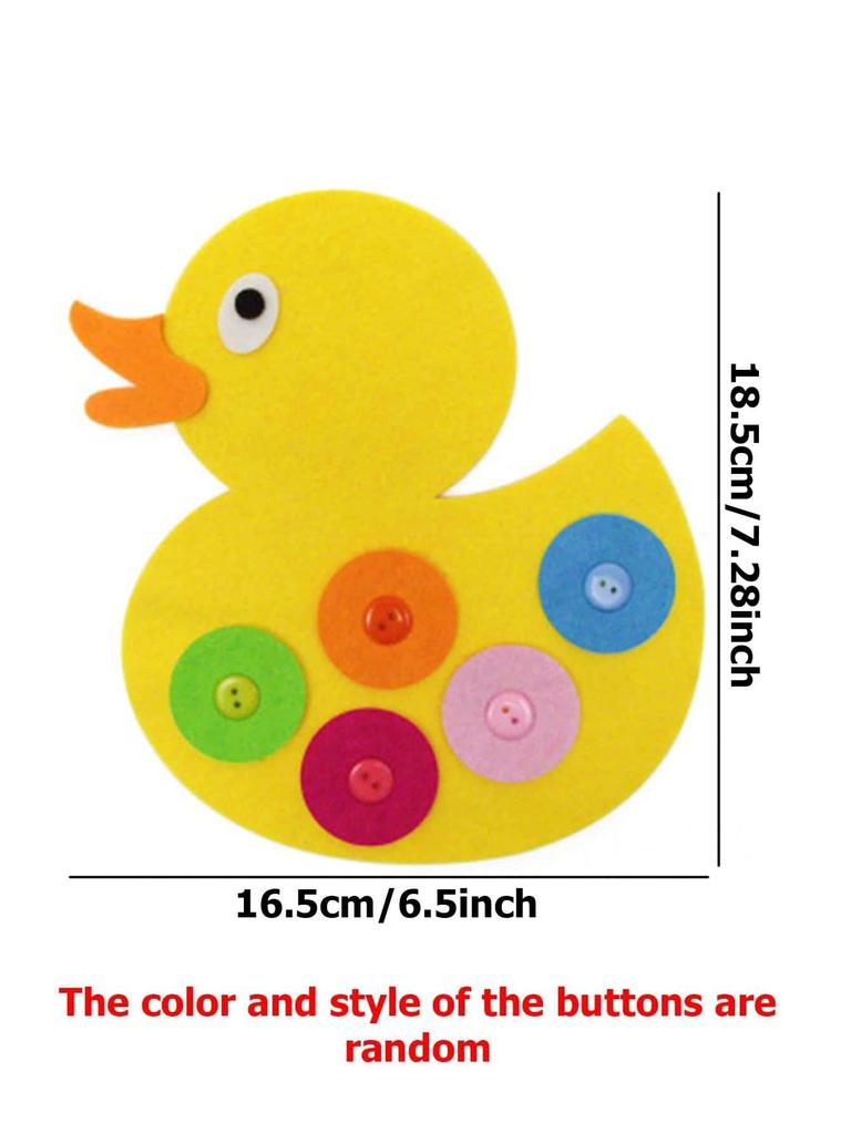 Children Diy Button Early Education Children Toys Montessori Teaching AIDS To Learn Non-woven Fabric Button Up Toy Supplies