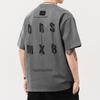 High Street Letter Print Short Sleeve T-shirt for Men and Women Retro Niche Half Sleeve T-shirt