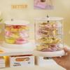 3/4/5-Layer Rotating Jewelry Organizer - Plastic Multi-Tier Storage Box, Transparent Hair Ring Display For Dressing Table