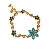 Luxury Zircon Flower Bracelet Fashion Shiny Rhinestone Bangle Elegant Elegance Bracelet  For Women
