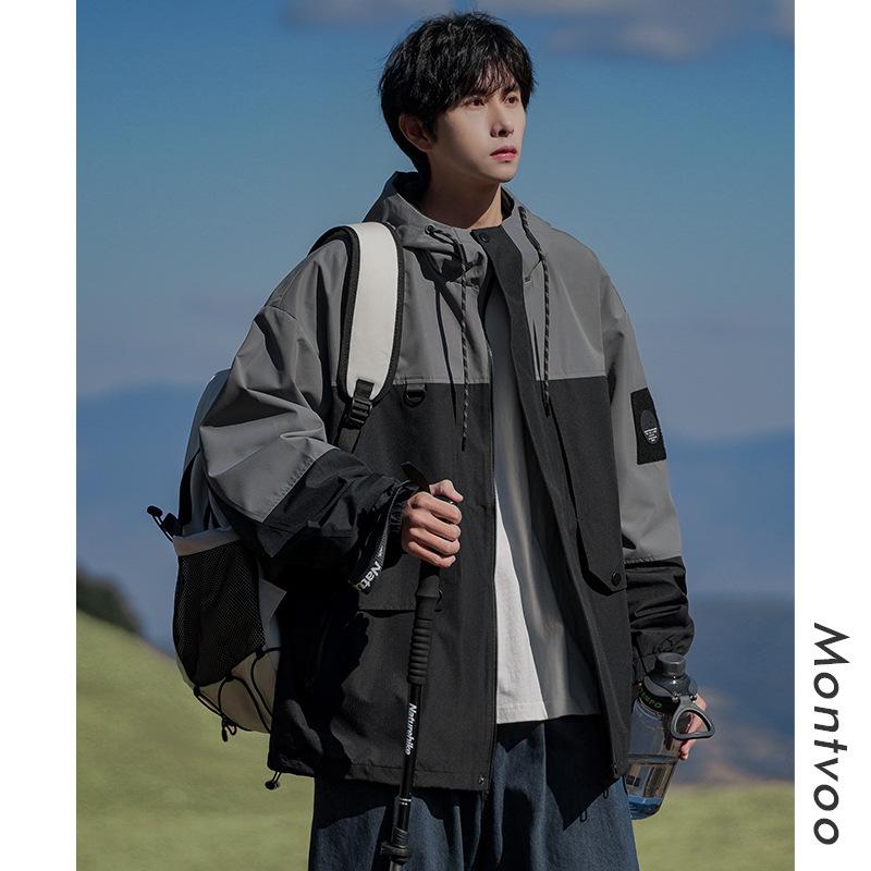 American Soft Shell Jacket Men's Spring and Autumn Outdoor Windproof Work Jacket