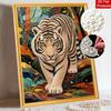 Tiger Pearl Kit DIY 5D Rhinestone Art Craft for Adults Home Party Decoration Handmade Gift