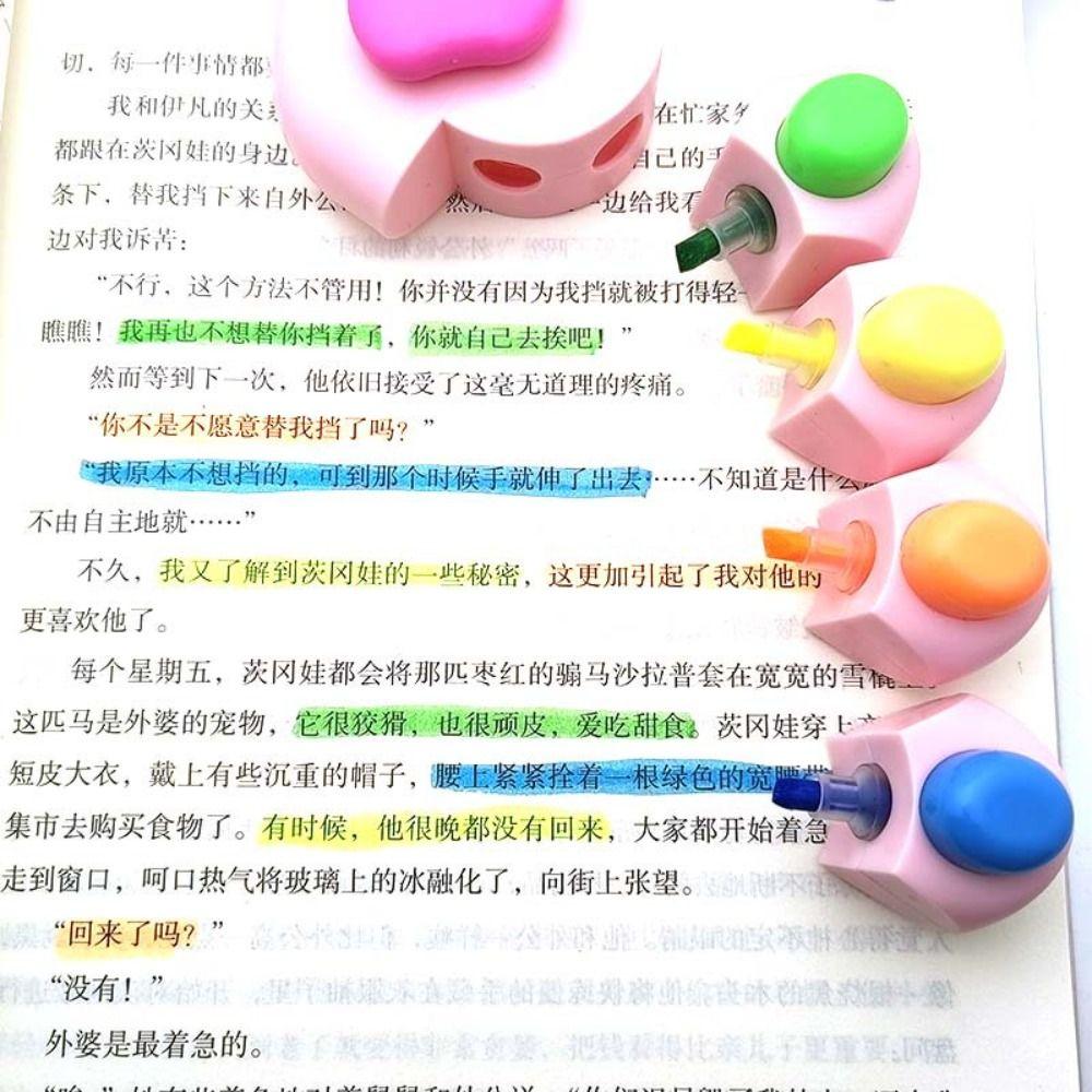 Marking Cat Paw Highlighter Pen Cartoon Fluorescent Marker Funnyl Highlighter Pen Birthday Gift