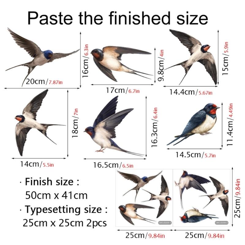 Prevent Bird Accidents with Easily Apply Window Decals Safety and Beauty AntiCollision Cling Decals for Glass Protectors