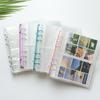 Color Transparent Clip Sparkling 6hole Loose Leaf Album Children Gifts Birthday