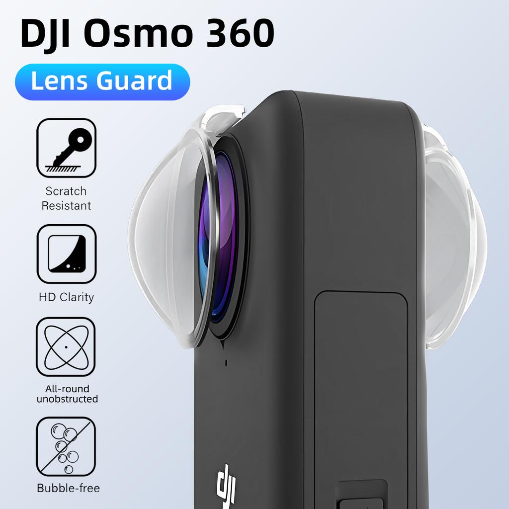 Lens Guards for DJI Osmo 360, PC Lens Protector Cover with Anti-Reflective Coating for Osmo 360 Accessories (PC Material)