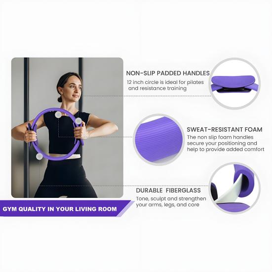 13Pcs/Set Yoga Fitness Kit with Pilates Ring Yoga Ring Ball Grip Socks Booty Band Figure 8 Resistance Band Stretching Belt Home Gym Fitness Equipment