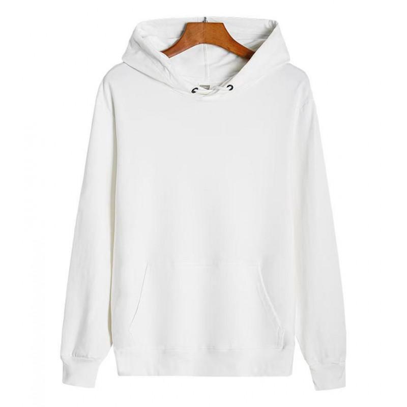 250-300g Cotton Fleece Hoodie Loose Fit Casual Sweatshirt Men Women
