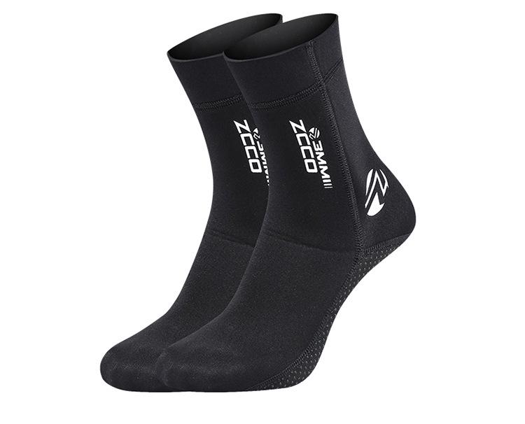 3mm ZCCO Super Elastic Winter Anti-Slip Diving Socks with Ankle Support, Anti-Abrasion Plus Size.