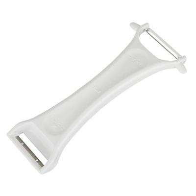 Kai KAI KITCHEN Double Straight Blade Vegetable Peeler with Serrated Tomato and Potato Dishwasher Made In DH8170 Blade, Peeler, Safe, White, Japan,
