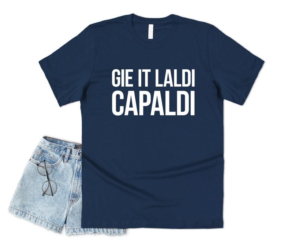 

Gie It Laldi Capaldi T-shirt Tee Funny Lewis Scottish Slogan Tee Tour 2020 XL