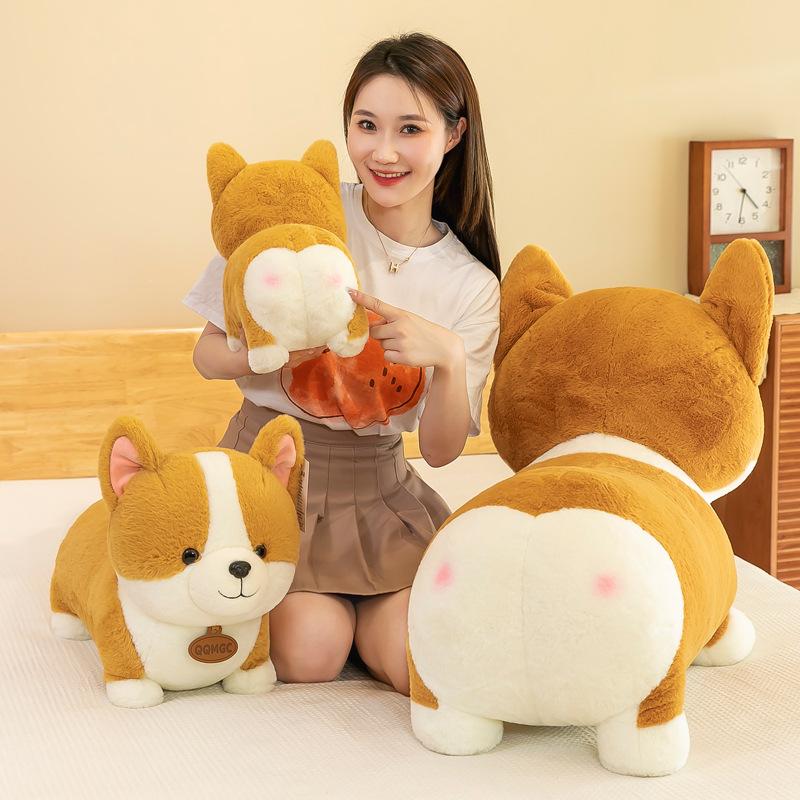 Cute Corgi Doll Puppy Dog Catching Machine Doll Peach Heart Butt Dog Dog Plush Toy Female Creature