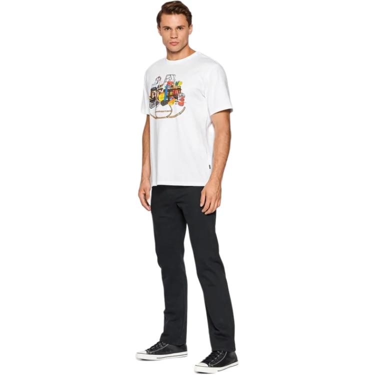 Converse SS23 T Shirt Men's White 10023259-A03