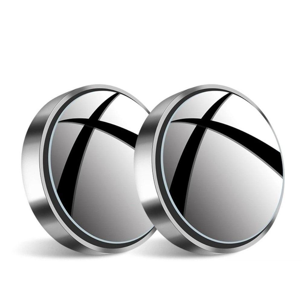 2pcs 360 Degree Adjustable Blind Spot Mirror Universal Fit Wide Angle Mirror  Driving Safety