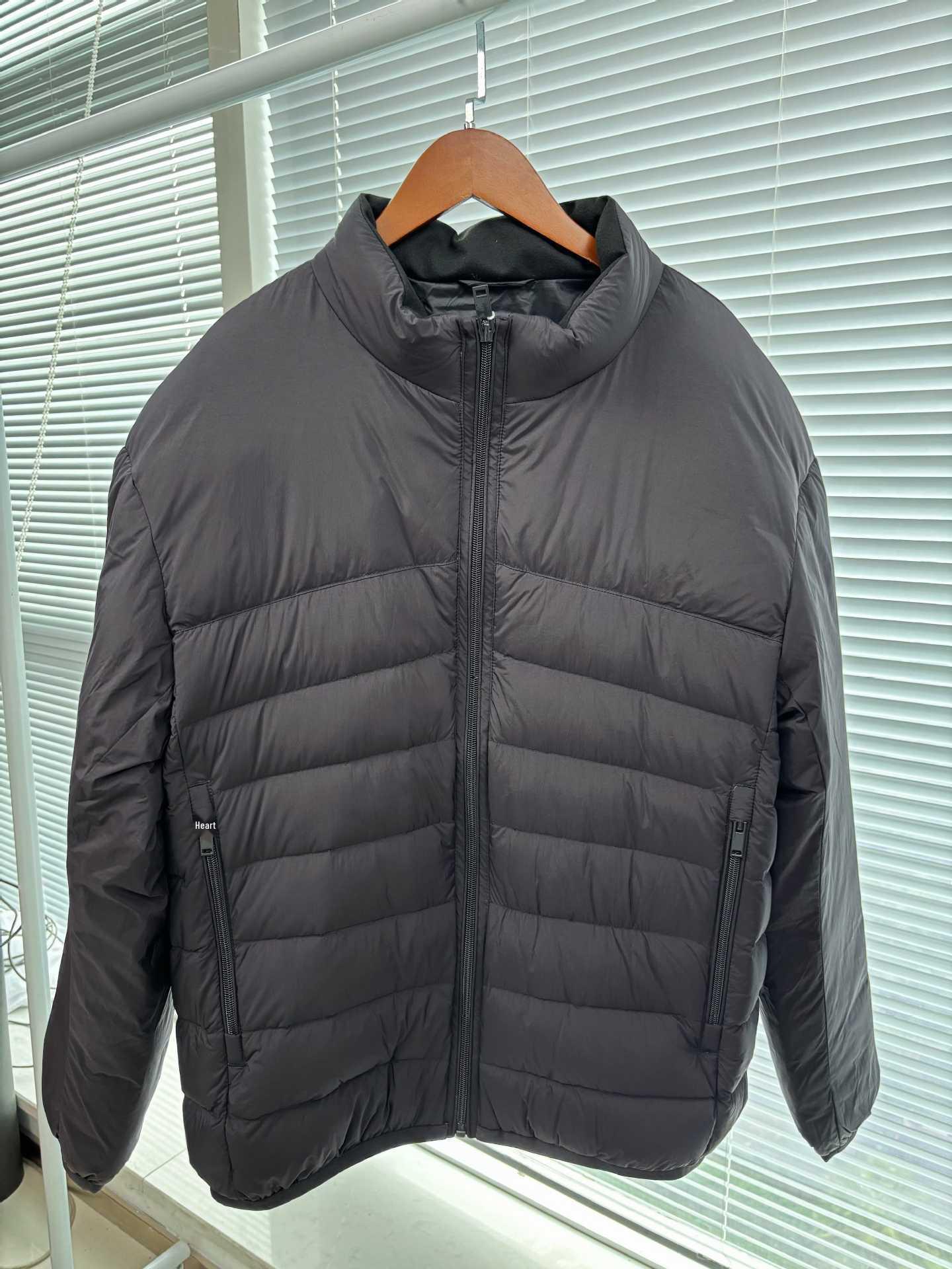 

Men s Mid-Weight Two-Tone Stand Collar Light Business Casual Down Jacket, Winter 2025, 90% White Duck Down XXL [155-165 lbs]