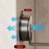 2PCS Wall Mounted Cutting Board Storage Stand Carbon Steel Router Mounting Rack  Bathroom