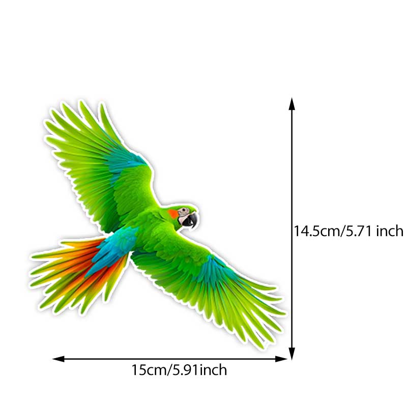 Car Stickers Colorful Parrot Animal Waterproof Styling Automobiles Motorcycle Exterior Accessories Vinyl Decals TM313