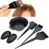Haarfärbe-Färbeset Haartönungsschale Färbepinsel Kamm Ohrenschützer Handschuhe für DIY Salon Haarfärbung
