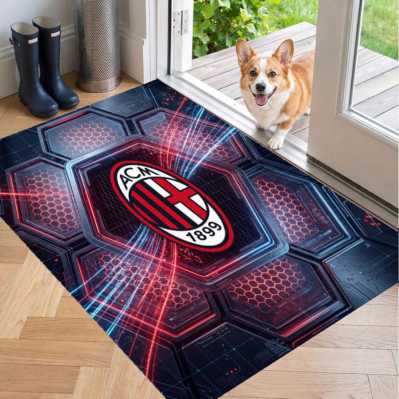 Soft Floor Carpet AC Milan Pattern Area Rug Decorative Mat For Home Room Decoration