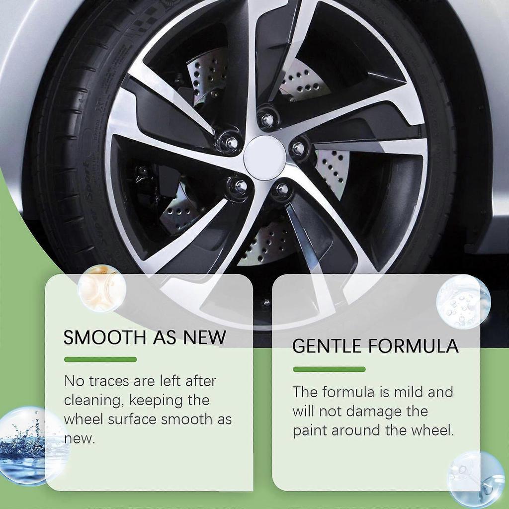 Limited time!!Homonth Car Wheel Cleaner Car Tire And Alloy Wheel Stain Cleaner, Renovation And Rust Removal Agent