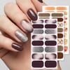 Strong Adhesive Nail Strips Polish Film Decals Stick On Art Decals Without LED Lamps Curing Stylish and Long Lasting