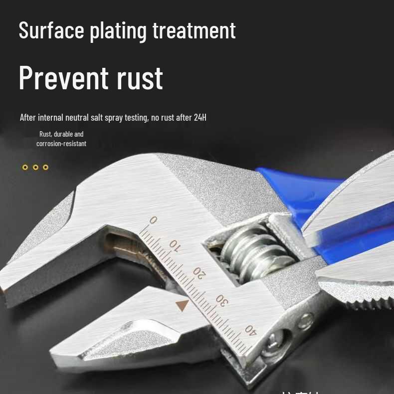 Large Opening Adjustable Universal Short Handle Multifunctional Bathroom Pipe Wrench Tool