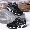 Boys' Velcro Sports Shoes: Warm Cotton, Plus Velvet, Winter 2025 Style for Older Kids and Elementary Students.