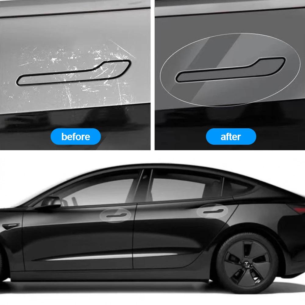 Tesla Model 3 2017-2025 Y 2017-2025 típusú ajtókilincs-védőhöz – fordított ajtókilincs-festék, védő TPU fólia autóruházat