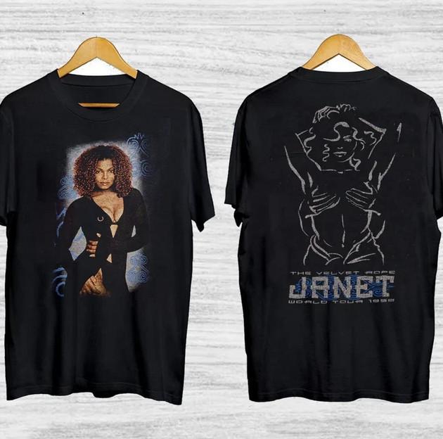 Janet Jackson The Velvet Rope World Tour T-Shirt UU1348 Unisex T-Shirt XXXL