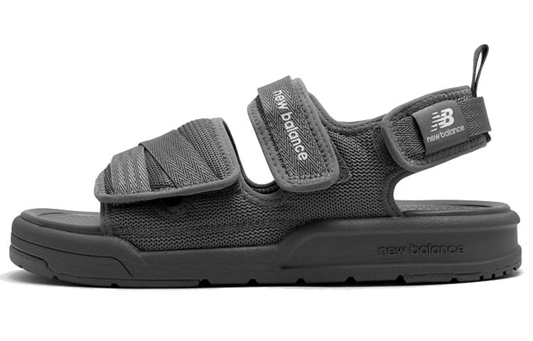 

New Balance 3206 Series Velcro Open Toe Flat Heel Sports Dark Grey Sandals Dark Gray White SDL3206I 36