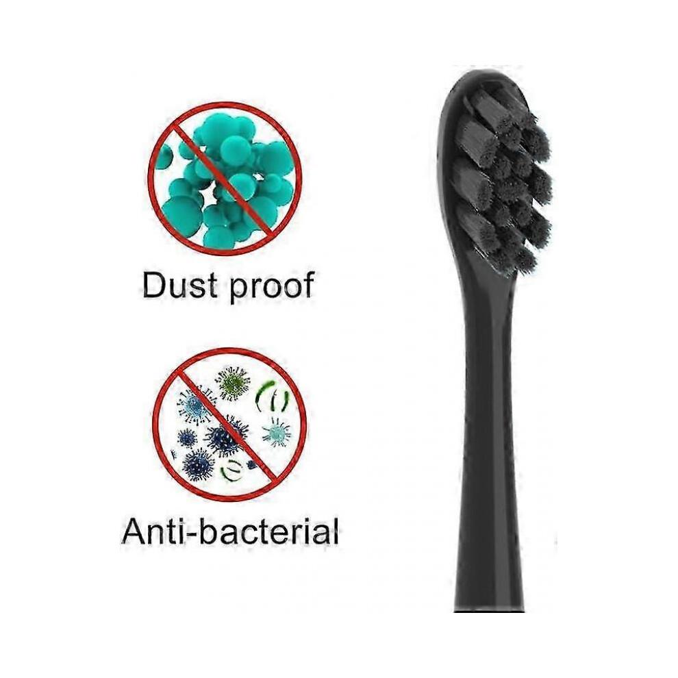 10 Pack Compatible with Wondersmile Electric Toothbrush Replacement Brush Heads, Black
