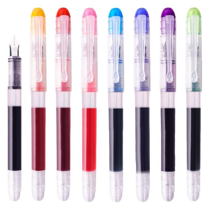 Fountain Pen FP20: Large Capacity, Quick-Drying, Disposable, Direct Liquid Type, Ideal for Students, No Ink Cartridges Needed.