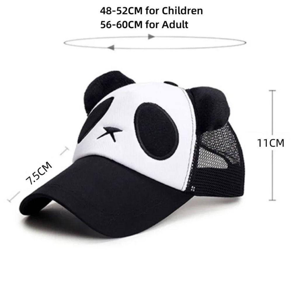 Mesh Panda Baseball Cap Breathable Hollow Mesh Cap Fashion Sports Net Hat  Sports