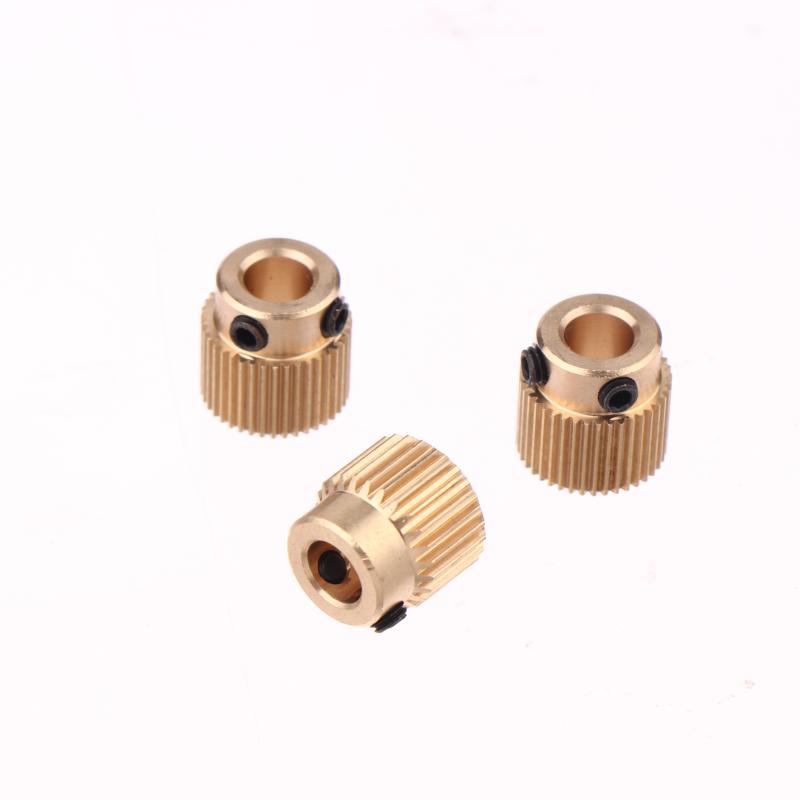 5Pcs/set Brass Extruder Wheel 26/40 Teeth Drive Gears For Creality CR-10 10S S4 S5 Ender 3 / Pro / V2 3D Printer Accessories