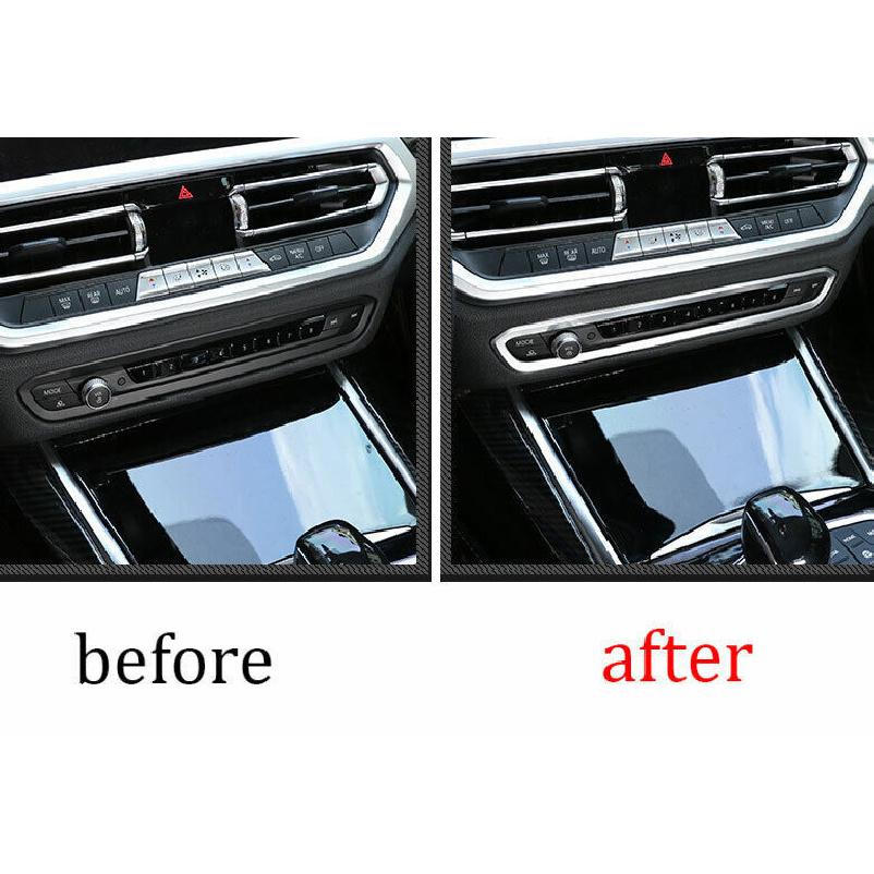 Console Volume Button Control Trim Fit For BMW 3-Series G20 - Silver ABS