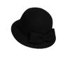 French Style Women Fisherman Hat Keep Warm Woolen Bucket Hat Fashion Bow Topper Hat  Girl