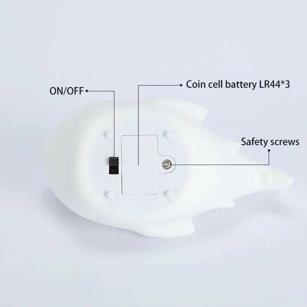 Desktop Ornaments Silicone LED Night Light Cute Mini Desk Lamp Creative Soft Sleeping Light Gift