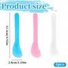 6 PCS Random Color Plastic Beauty Spoon Cosmetic Spatula Reusable Cosmetic Dig Scoop Spatula Mask Tip for Mixing and Sampling Facial Cream Brush