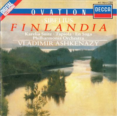 CD VLADIMIR ASHKENAZY - Sibelius Finlandia • Karelia Suite 4177622 Decca 1988 Europe Classical Used