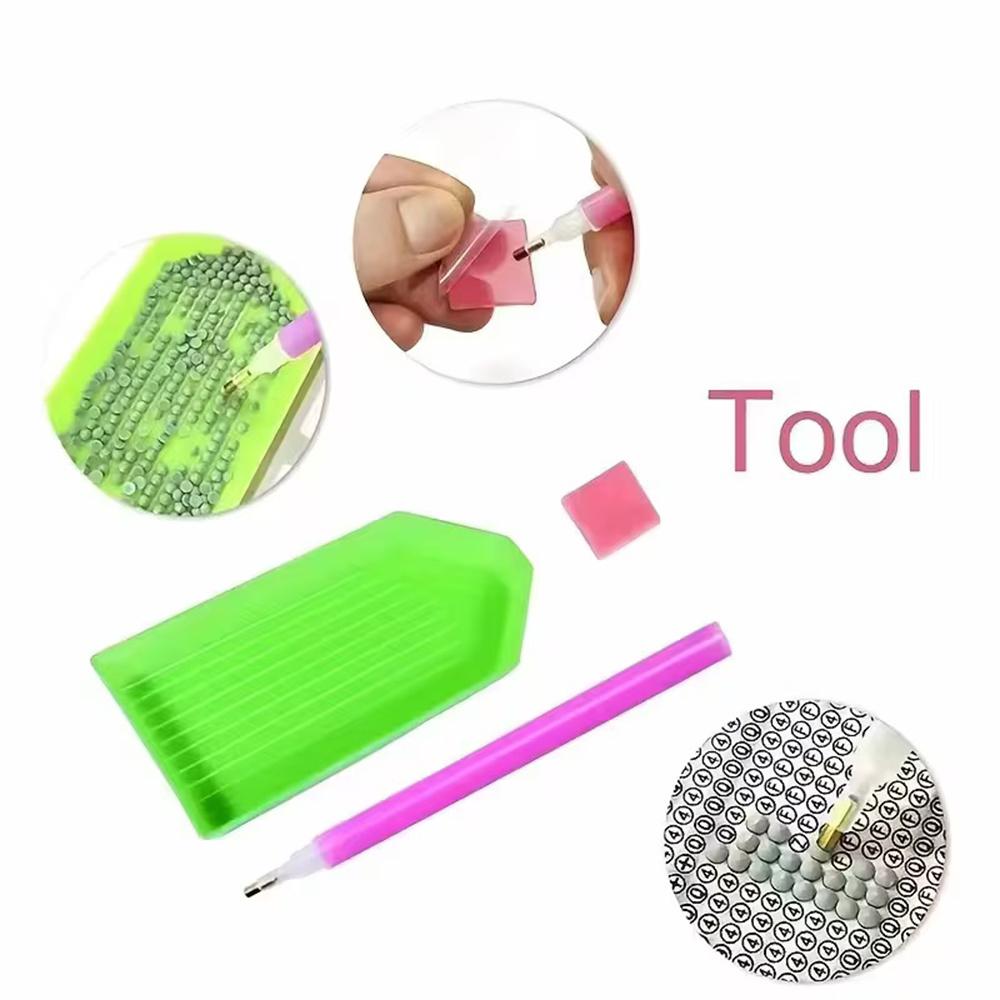 Cartoon Cute Gabbys 5D Round Diamond Painting Kit Diamond Embroidery Painting Rhinestones Mosaic Frameless Handwork Decoration Arts