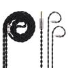 NICEHCK 60saga Earphone Replacement Purity Pressed Single Crystal Copper To Copper Woven with Black PP Replacement Metal Detachable HiFi Replacement