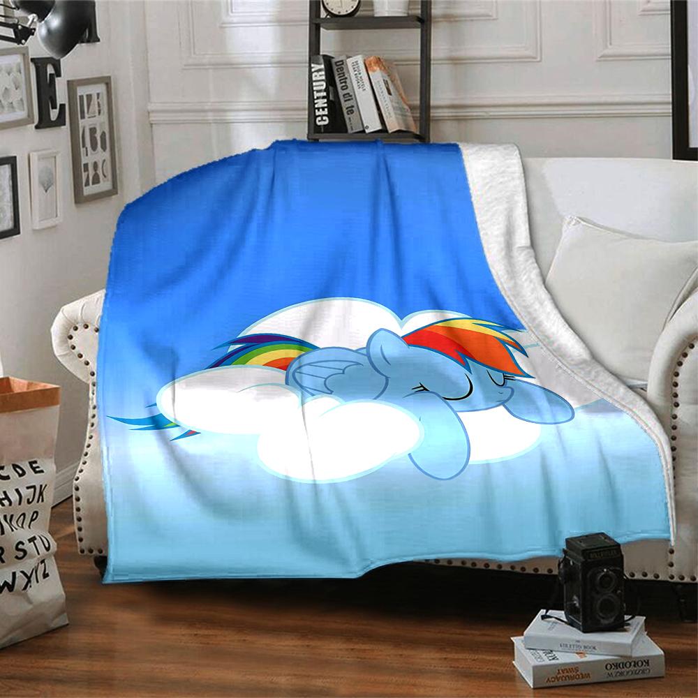 1pc My Little Pony6 Blanket, Gift, for Men and Women, Soft Blanket, Good for Sofa Bed Couch Travel, Lightweight Flannel Blanket