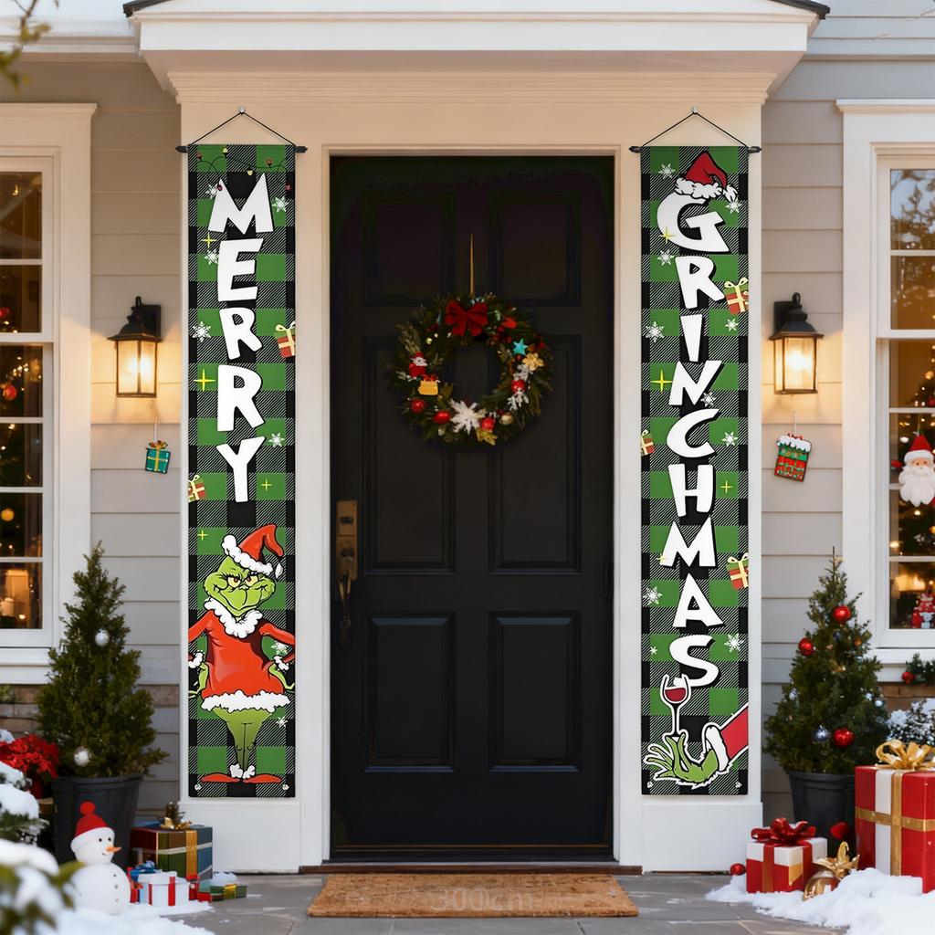 Christmas Decorations, Banner Doors, Corridor Door Signs, Welcome Banner Walls, Family Party Decorations