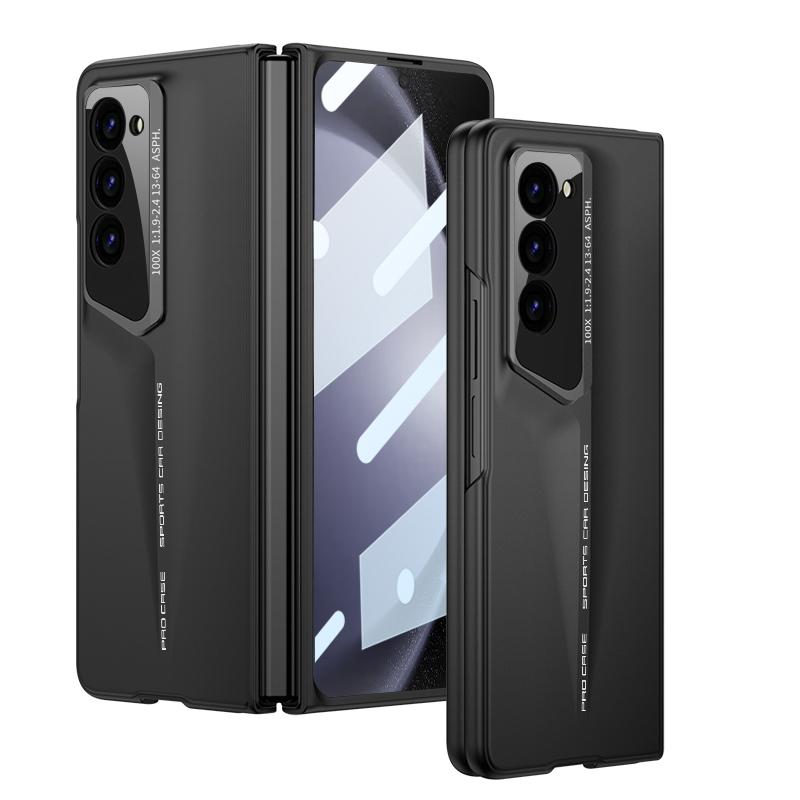 Fashion Sport Car Design Frosted Hard PC Back Cover Case for Samsung Galaxy Z Fold 6 5 4 3 with Glass Screen Film